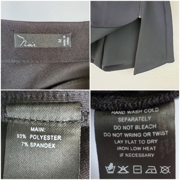 Edgy Sexy Zippered Split Open Front Skort Skirt M - Picture 7 of 8